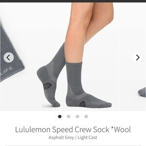 lululemon Speed Crew Sock *Wool
